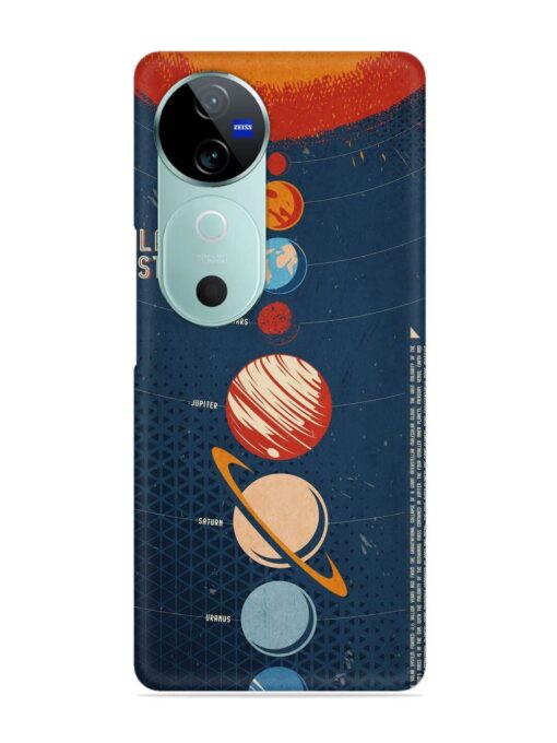 Solar System Vector Snap Case for Vivo V40 (5G)