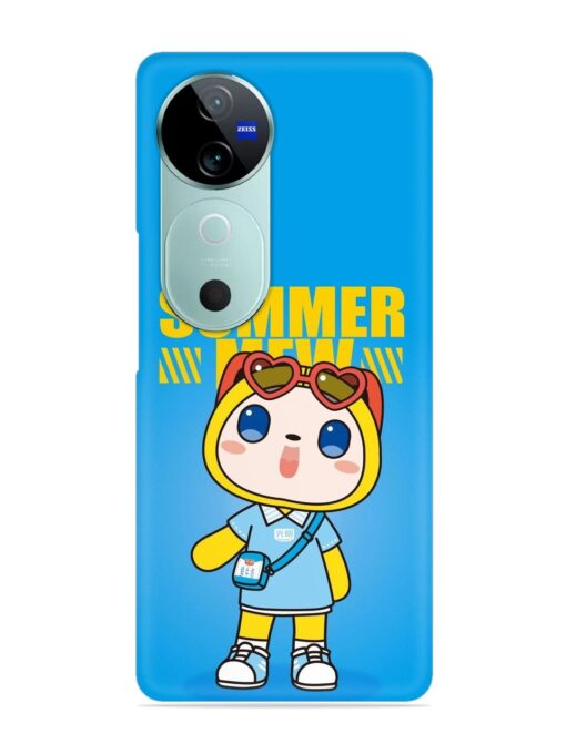 Summer Mew Cartoon Snap Case for Vivo V40 (5G)