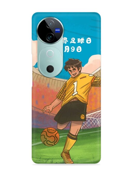 Soccer Kick Snap Case for Vivo V40 (5G)