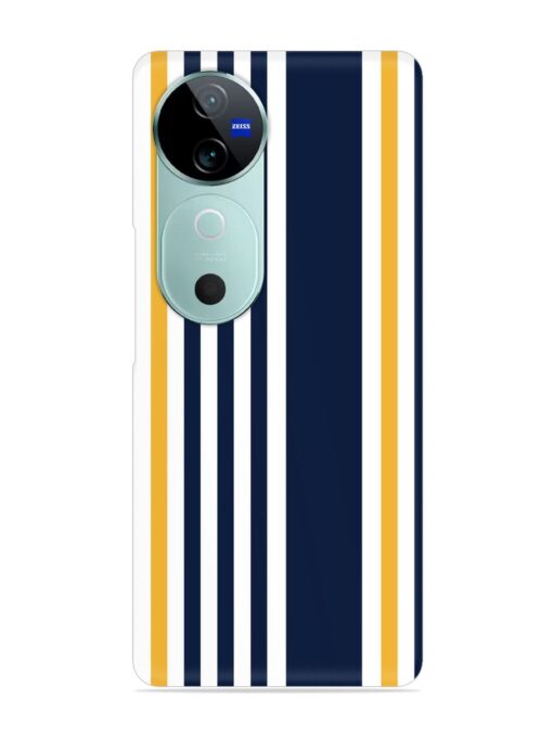 Seamless Stripe Pattern Snap Case for Vivo V40 Pro (5G)