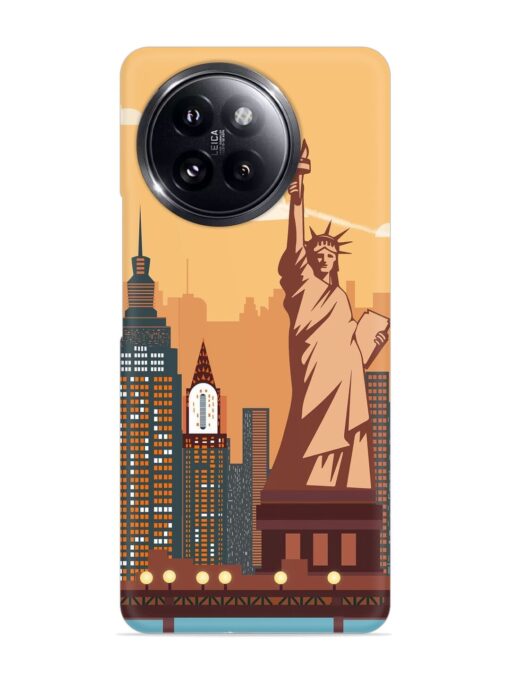 New York Statue Of Liberty Architectural Scenery Snap Case for Xiaomi Mi 14 Civi (5G) Zapvi