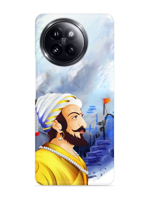 Shivaji Maharaj Color Paint Art Snap Case for Xiaomi Mi 14 Civi (5G) Zapvi