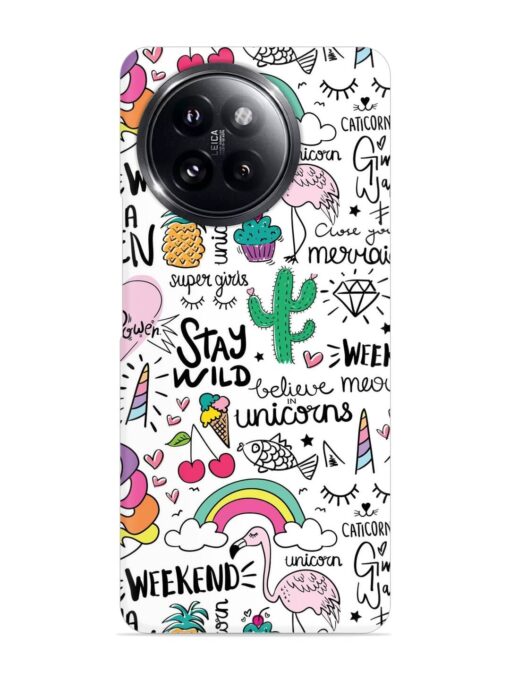 Unicorn Ice Cream Snap Case for Xiaomi Mi 14 Civi (5G) Zapvi