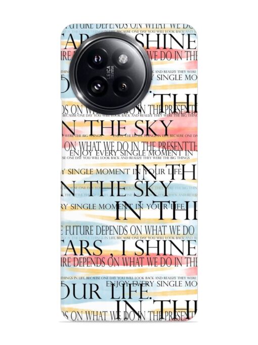 Seamless Slogans Pattern Snap Case for Xiaomi Mi 14 Civi (5G) Zapvi