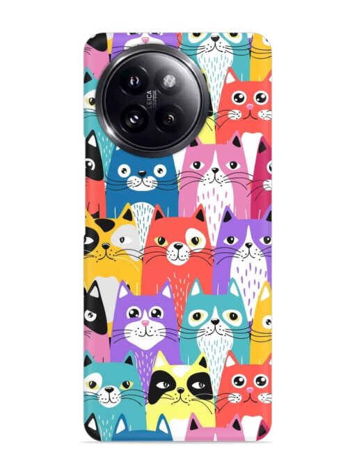 Funny Cartoon Cats Snap Case for Xiaomi Mi 14 Civi (5G) Zapvi