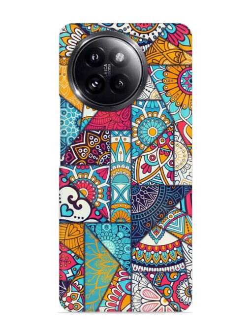 Patchwork Pattern Vintage Snap Case for Xiaomi Mi 14 Civi (5G) Zapvi