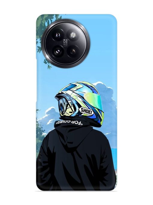 Rider With Helmet Snap Case for Xiaomi Mi 14 Civi (5G) Zapvi