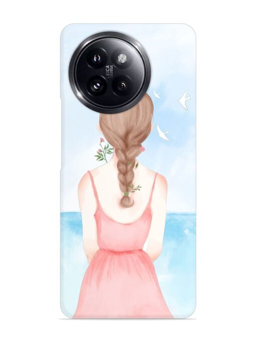 Watercolor Girl Vector Snap Case for Xiaomi Mi 14 Civi (5G) Zapvi