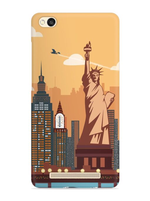 New York Statue Of Liberty Architectural Scenery Snap Case for Xiaomi Redmi 3S