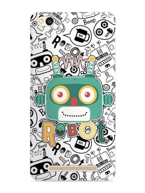 Robot Modern Seamless Pattern Snap Case for Xiaomi Redmi 3S