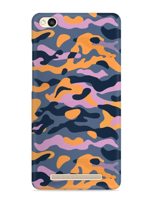 Camouflage Army Military English Orange Art Snap Case for Xiaomi Redmi 3S