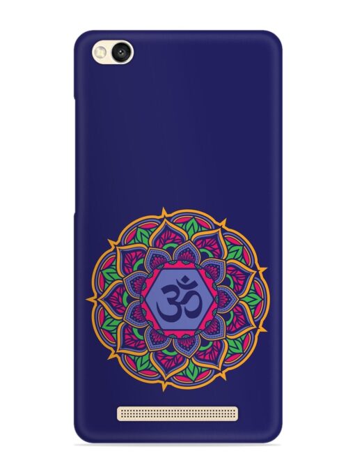 Om Mandala Art Blue Snap Case for Xiaomi Redmi 3S