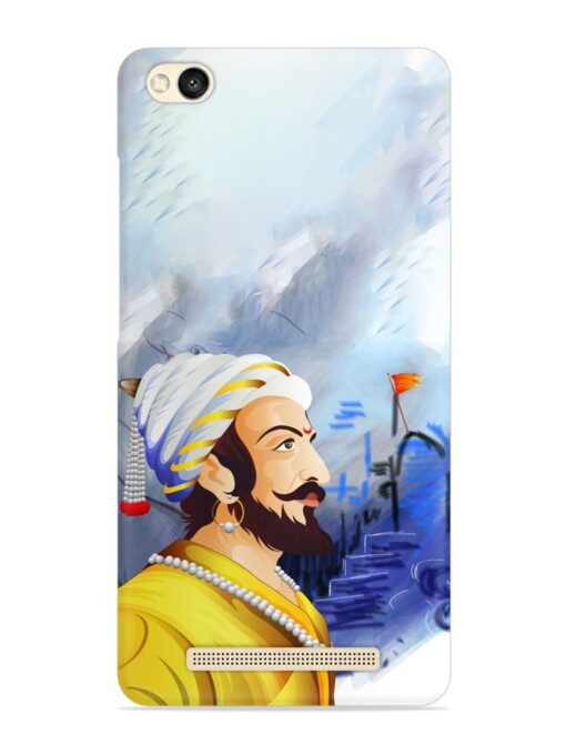 Shivaji Maharaj Color Paint Art Snap Case for Xiaomi Redmi 3S