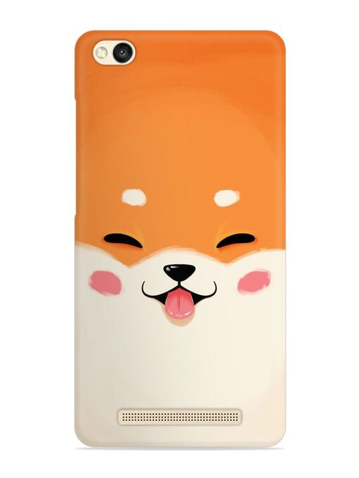 Cute Dog Face Vector Snap Case for Xiaomi Redmi 3S Zapvi