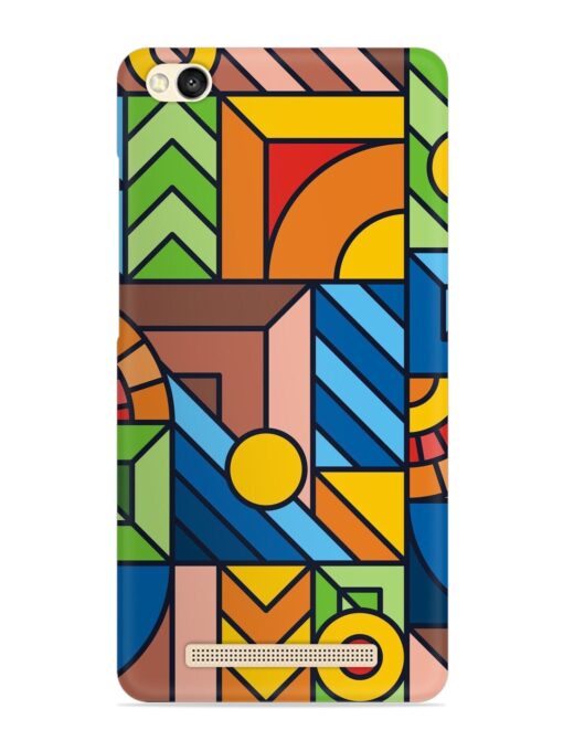 Colorful Geometric Snap Case for Xiaomi Redmi 3S Zapvi