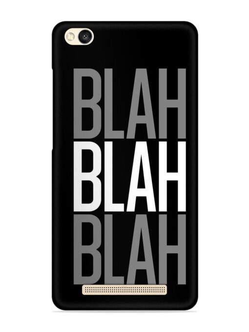 Blah Blah Blah Wallpaper Snap Case for Xiaomi Redmi 3S