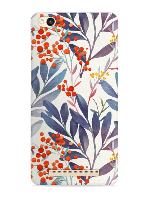 Seamless Floral Pattern Snap Case for Xiaomi Redmi 3S