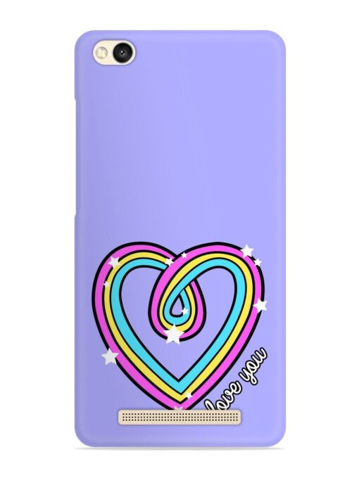 Colorful Rainbow Heart Snap Case for Xiaomi Redmi 3S