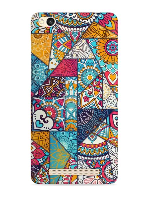 Patchwork Pattern Vintage Snap Case for Xiaomi Redmi 3S