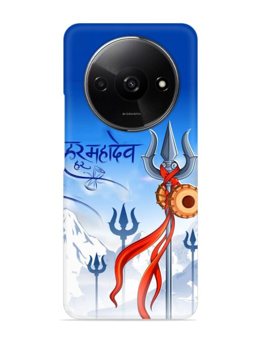 Har Har Mahadev Trishul Snap Case for Xiaomi Redmi A3 (2024) Zapvi