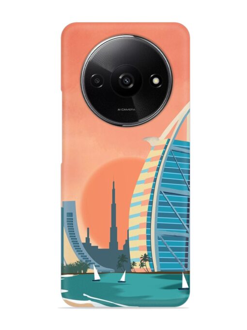 Dubai Architectural Scenery Snap Case for Xiaomi Redmi A3 (2024) Zapvi