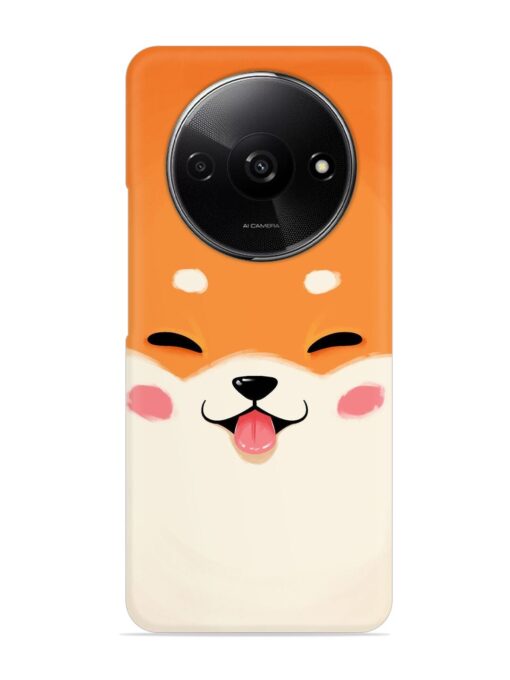 Cute Dog Face Vector Snap Case for Xiaomi Redmi A3 (2024)