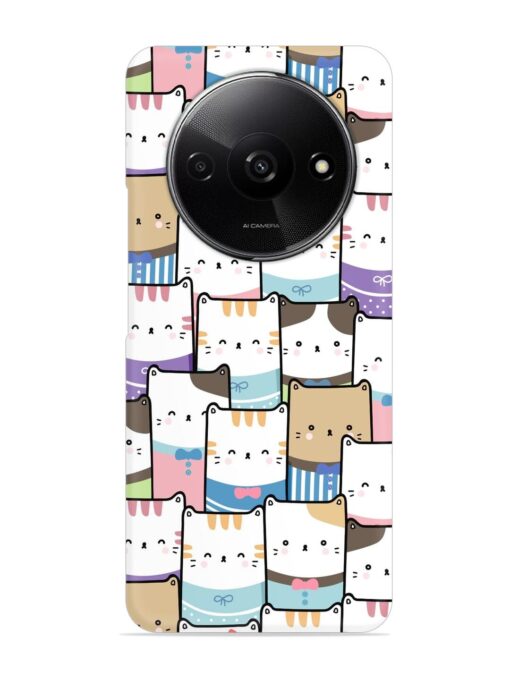 Cute Adorable Cat Snap Case for Xiaomi Redmi A3 (2024)