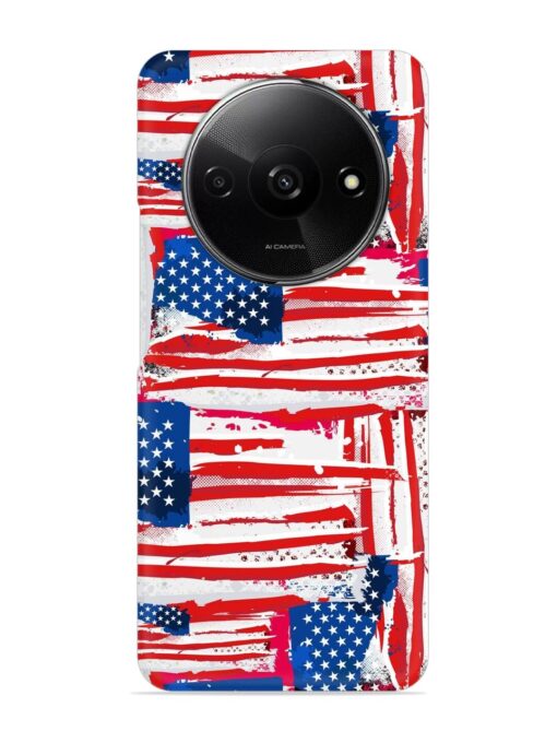 Usa Flag Seamless Snap Case for Xiaomi Redmi A3 (2024)