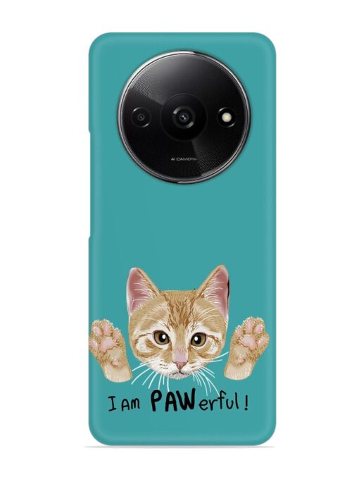 Typography Slogan Cat Snap Case for Xiaomi Redmi A3 (2024) Zapvi