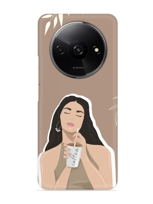 Girl With Coffee Snap Case for Xiaomi Redmi A3 (2024)