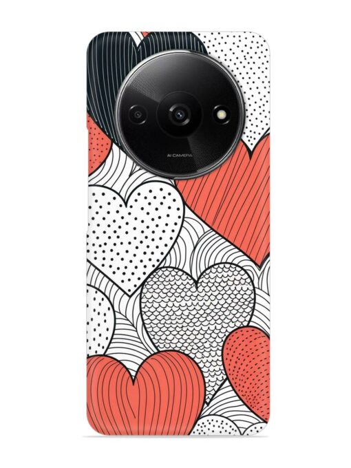 Girly Heart Seamless Snap Case for Xiaomi Redmi A3 (2024)