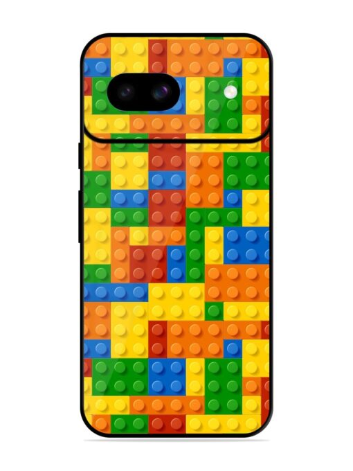 Building Blocks Glossy Metal TPU Phone Cover for Google Pixel 8A Zapvi