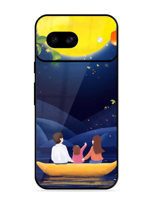 Happy Family And Beautiful View Glossy Metal Phone Cover for Google Pixel 8A Zapvi