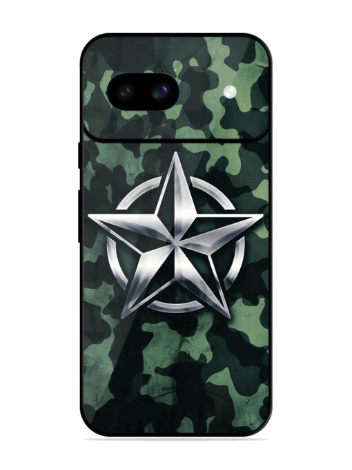 Indian Army Star Design Glossy Metal Phone Cover for Google Pixel 8A Zapvi