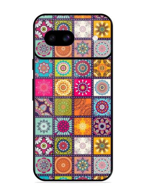 Seamless Pattern Vintage Glossy Metal Phone Cover for Google Pixel 8A Zapvi