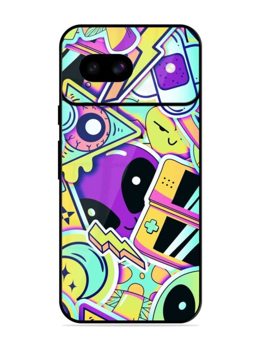 Scratch Art Glossy Metal Phone Cover for Google Pixel 8A Zapvi