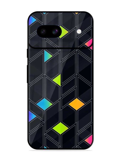 Abstract Mosaic Seamless Glossy Metal Phone Cover for Google Pixel 8A Zapvi