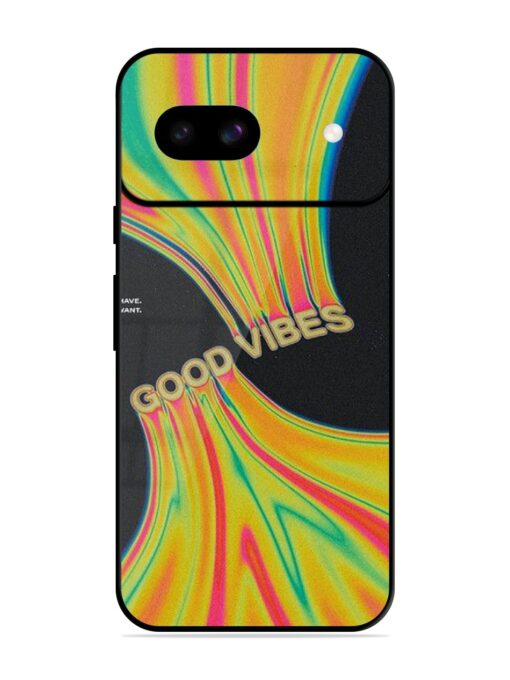 Good Vibes Glossy Metal Phone Cover for Google Pixel 8A Zapvi