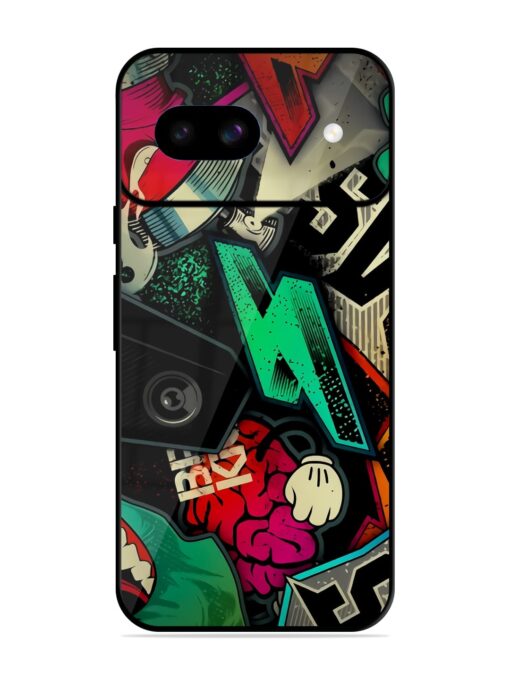 Graffiti Art Glossy Metal Phone Cover for Google Pixel 8A Zapvi