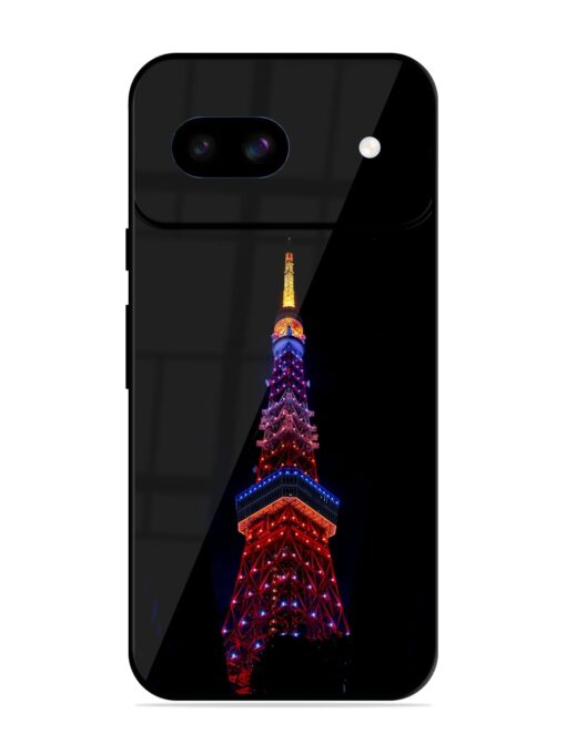 Eiffel Tower Night View Glossy Metal Phone Cover for Google Pixel 8A