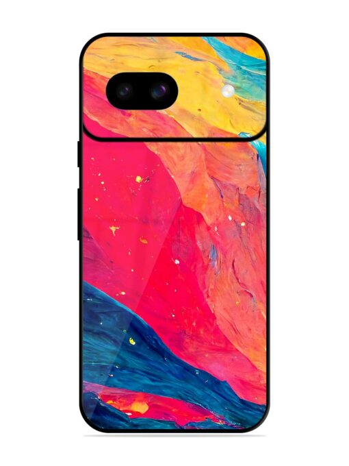 Starry Night Glossy Metal Phone Cover for Google Pixel 8A Zapvi