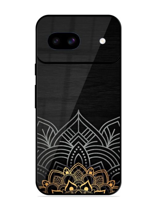 Decorative Golden Pattern Glossy Metal Phone Cover for Google Pixel 8A Zapvi