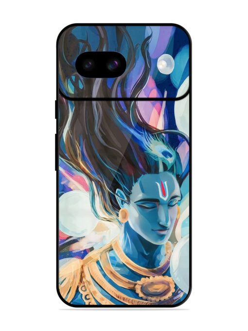 Bhagwan Sri Krishna Glossy Metal Phone Cover for Google Pixel 8A Zapvi