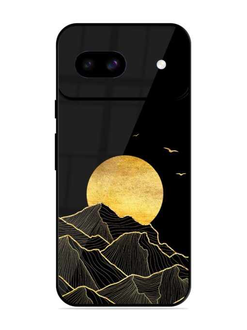 Golden Sunrise Glossy Metal Phone Cover for Google Pixel 8A Zapvi