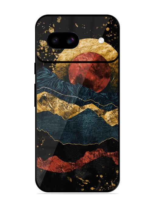 Gold Painting View Glossy Metal Phone Cover for Google Pixel 8A Zapvi