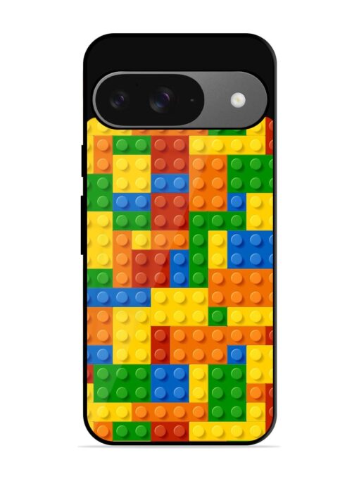 Building Blocks Glossy Metal TPU Phone Cover for Google Pixel 9 Zapvi