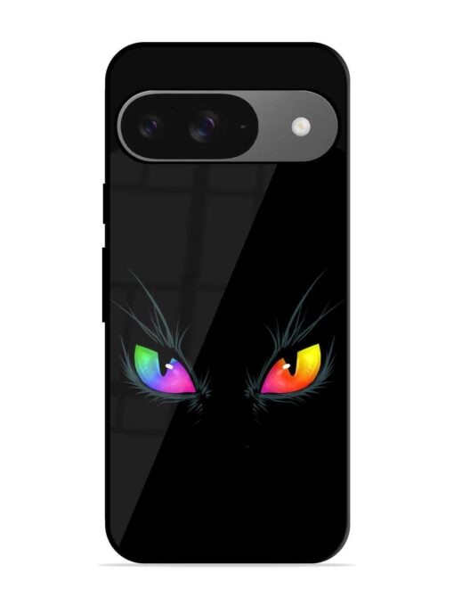 Cat Eyes Glossy Metal Phone Cover for Google Pixel 9