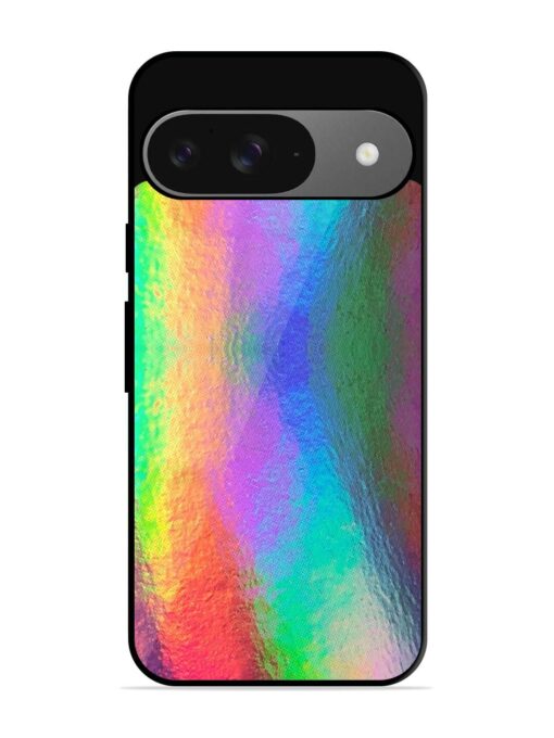 Colorful Holographic Background Glossy Metal TPU Phone Cover for Google Pixel 9