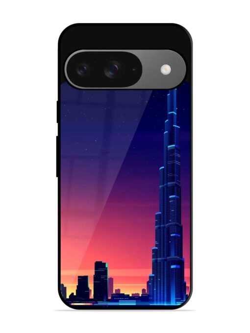 Burj Khalifa Abstract Glossy Metal Phone Cover for Google Pixel 9