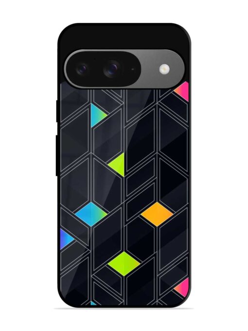 Abstract Mosaic Seamless Glossy Metal Phone Cover for Google Pixel 9 Zapvi